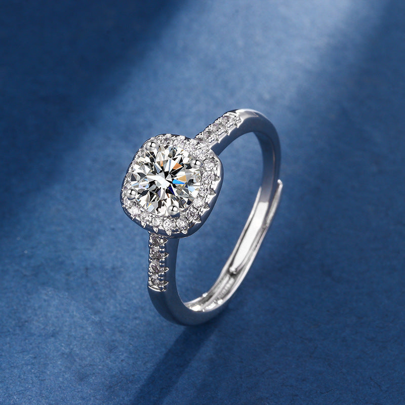 Aria Square Radiant Set | White Gold