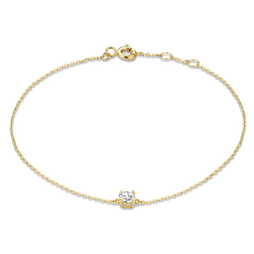 Cléa Moissanite Stone Bracelet | Gold