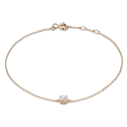 Cléa Moissanite Stone Bracelet | Gold