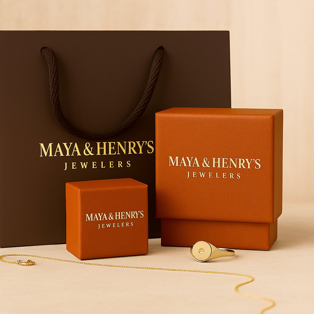 Bodega Box Necklace | Gold